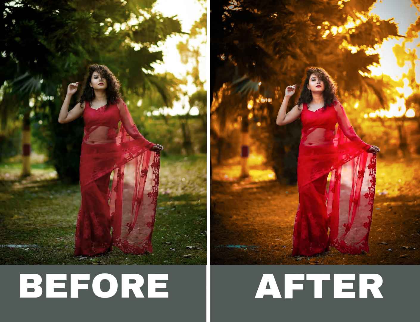 Lightroom presets retouched photos