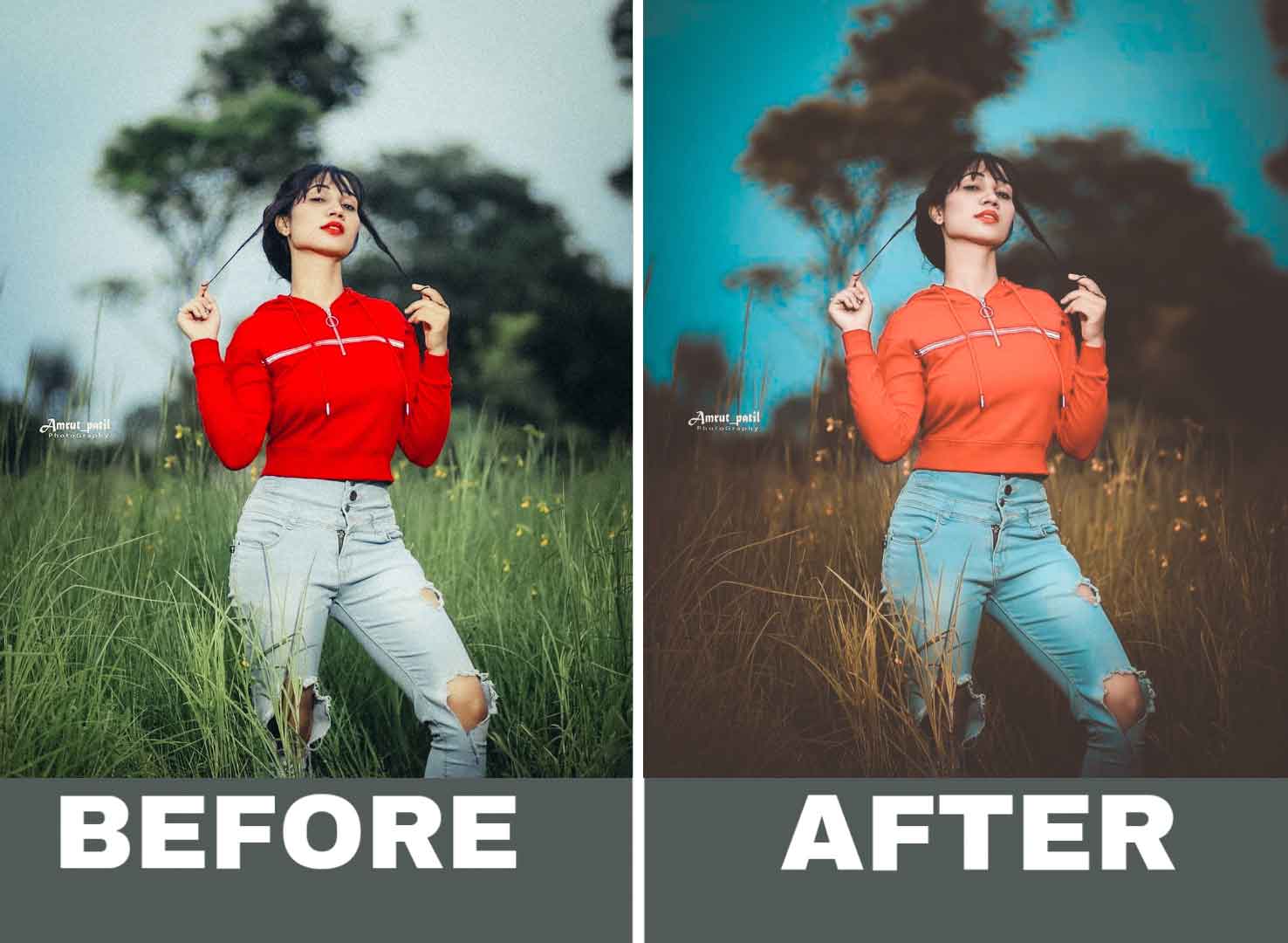before and after Lightroom Presets